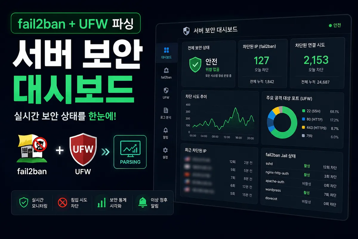 I built a server security dashboard by parsing fail2ban and UFW myself image 1