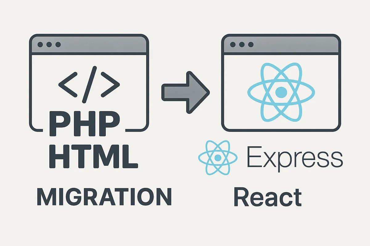 Why and how I moved from PHP + HTML to React + Express image 1